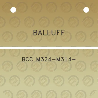 balluff-bcc-m324-m314