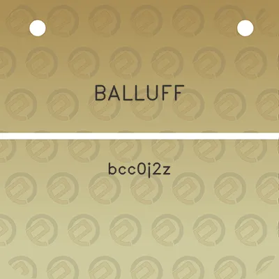 balluff-bcc0j2z