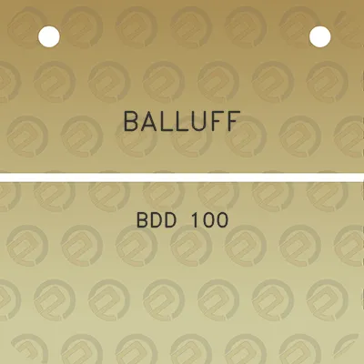 balluff-bdd-100