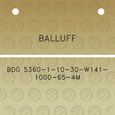 balluff-bdg-5360-1-10-30-w141-1000-65-4m