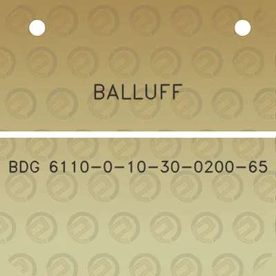 balluff-bdg-6110-0-10-30-0200-65