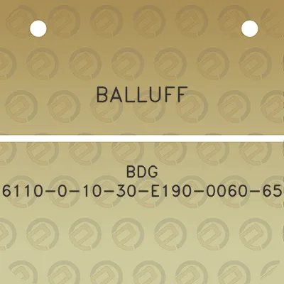 balluff-bdg-6110-0-10-30-e190-0060-65