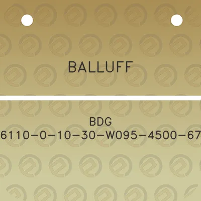 balluff-bdg-6110-0-10-30-w095-4500-67