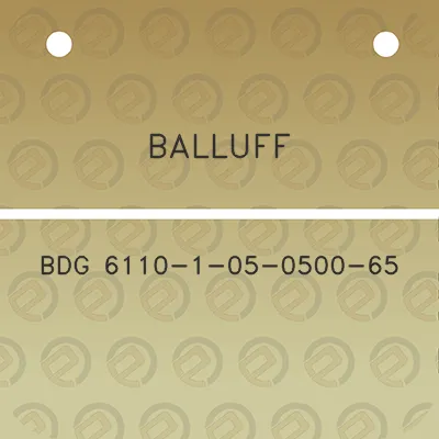 balluff-bdg-6110-1-05-0500-65