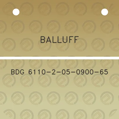 balluff-bdg-6110-2-05-0900-65