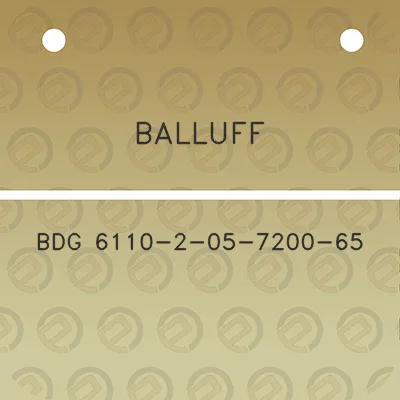 balluff-bdg-6110-2-05-7200-65