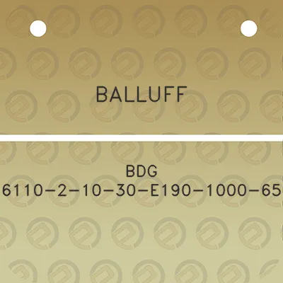 balluff-bdg-6110-2-10-30-e190-1000-65