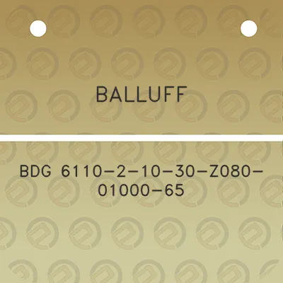 balluff-bdg-6110-2-10-30-z080-01000-65