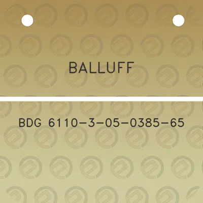 balluff-bdg-6110-3-05-0385-65