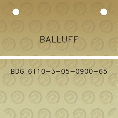 balluff-bdg-6110-3-05-0900-65