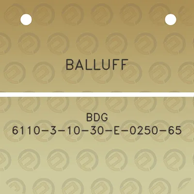 balluff-bdg-6110-3-10-30-e-0250-65