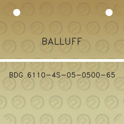 balluff-bdg-6110-4s-05-0500-65