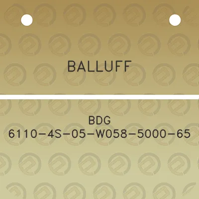 balluff-bdg-6110-4s-05-w058-5000-65