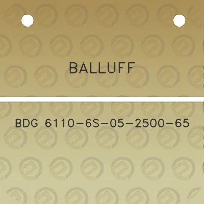 balluff-bdg-6110-6s-05-2500-65