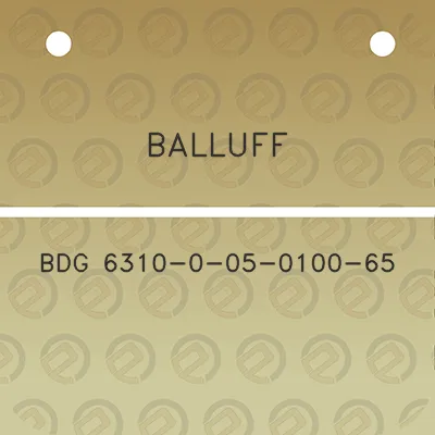 balluff-bdg-6310-0-05-0100-65