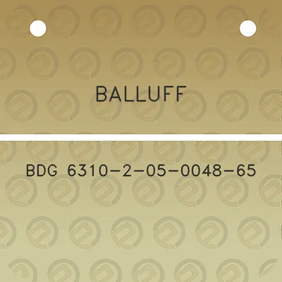 balluff-bdg-6310-2-05-0048-65