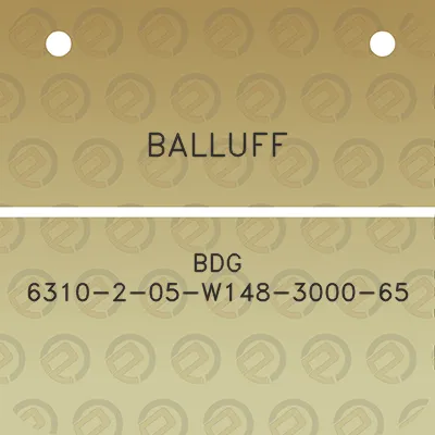 balluff-bdg-6310-2-05-w148-3000-65