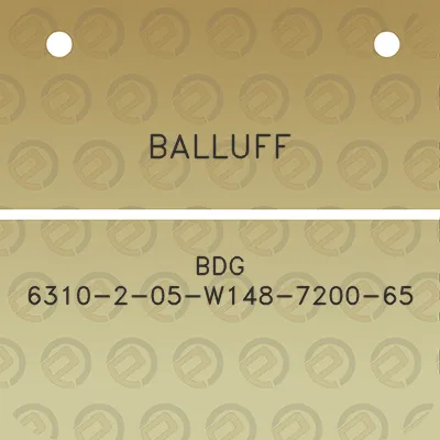 balluff-bdg-6310-2-05-w148-7200-65