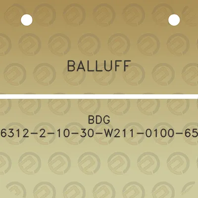 balluff-bdg-6312-2-10-30-w211-0100-65