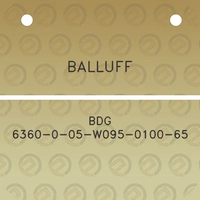 balluff-bdg-6360-0-05-w095-0100-65