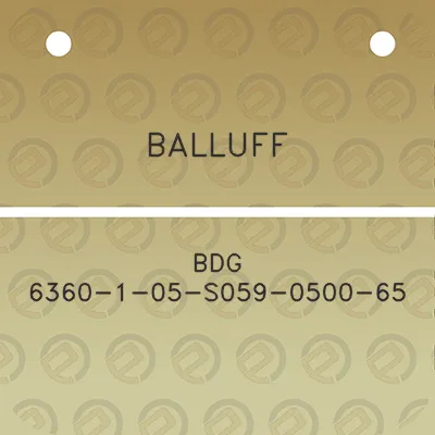 balluff-bdg-6360-1-05-s059-0500-65