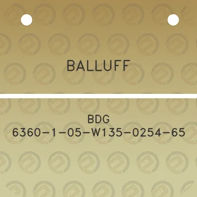 balluff-bdg-6360-1-05-w135-0254-65