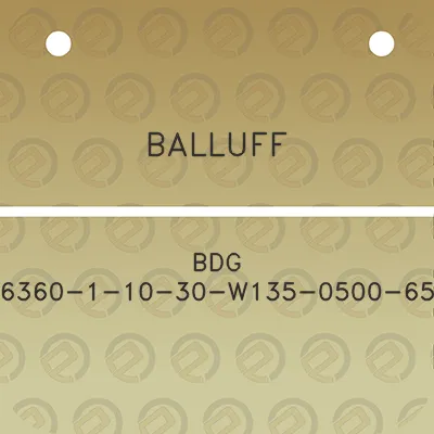 balluff-bdg-6360-1-10-30-w135-0500-65