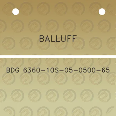 balluff-bdg-6360-10s-05-0500-65