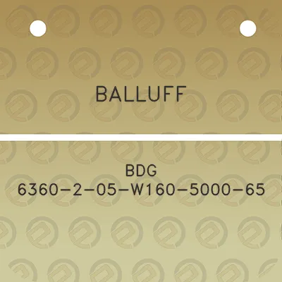 balluff-bdg-6360-2-05-w160-5000-65