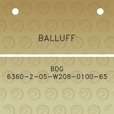 balluff-bdg-6360-2-05-w208-0100-65