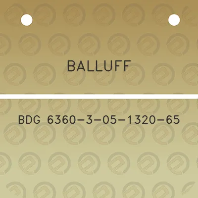 balluff-bdg-6360-3-05-1320-65