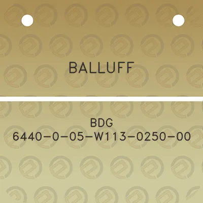 balluff-bdg-6440-0-05-w113-0250-00