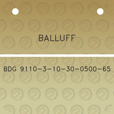 balluff-bdg-9110-3-10-30-0500-65