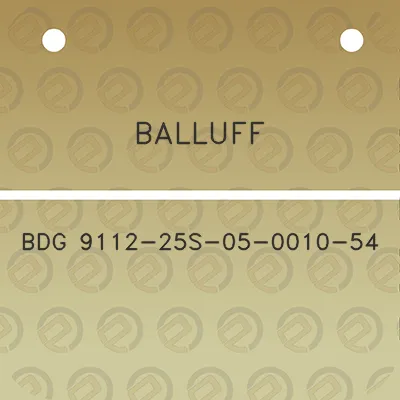 balluff-bdg-9112-25s-05-0010-54