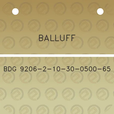 balluff-bdg-9206-2-10-30-0500-65