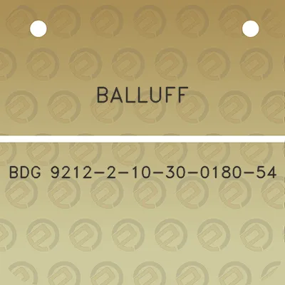 balluff-bdg-9212-2-10-30-0180-54