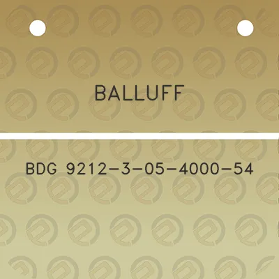 balluff-bdg-9212-3-05-4000-54