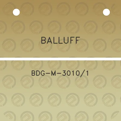 balluff-bdg-m-30101