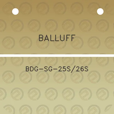 balluff-bdg-sg-25s26s