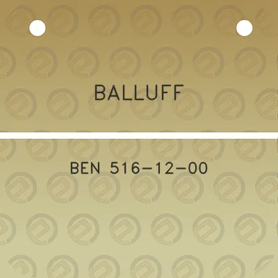 balluff-ben-516-12-00