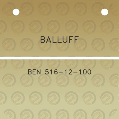 balluff-ben-516-12-100