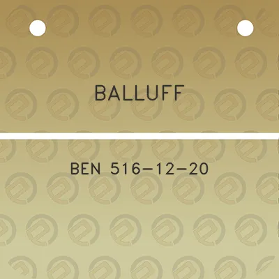 balluff-ben-516-12-20