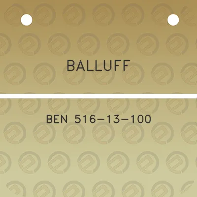 balluff-ben-516-13-100