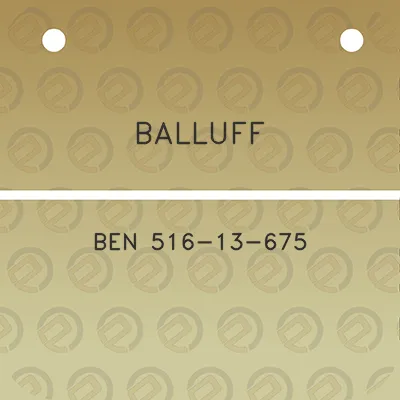 balluff-ben-516-13-675