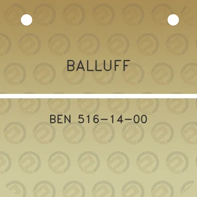 balluff-ben-516-14-00