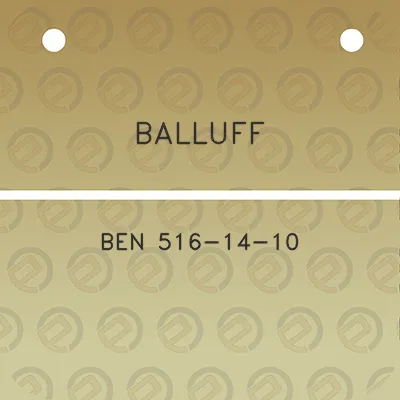 balluff-ben-516-14-10