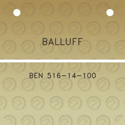 balluff-ben-516-14-100