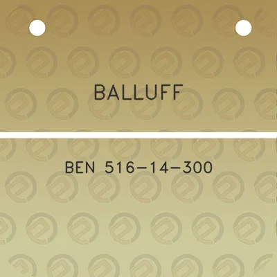 balluff-ben-516-14-300