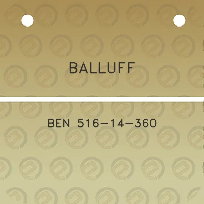 balluff-ben-516-14-360