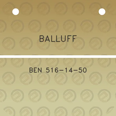 balluff-ben-516-14-50